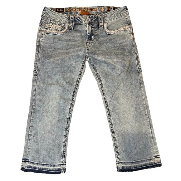Rock Revival Denim - Rock Revival Women's Kaitlyn Low Rise Capri Jeans Size 29